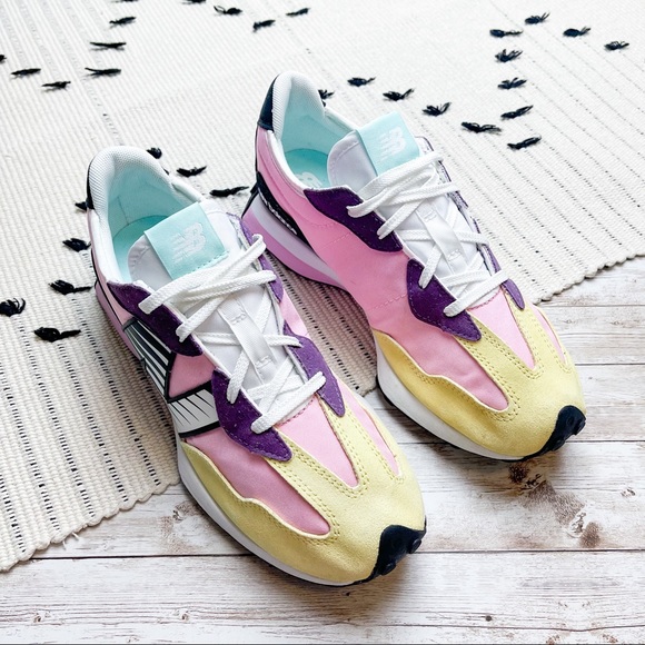 New Balance Shoes - New Balance 327 Collective Pink Retro Sneakers Yellow Purple Pink Size 6